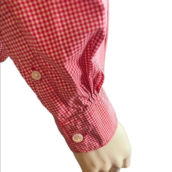 Todd Snyder New York Red/White Check L/S Dress Shirt Size Small - Picture 4 of 10